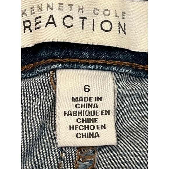 Kenneth Cole Womens Boyfriend Jeans Medium Wash Size 6 Mid Rise Classic Denim - Picture 12 of 12